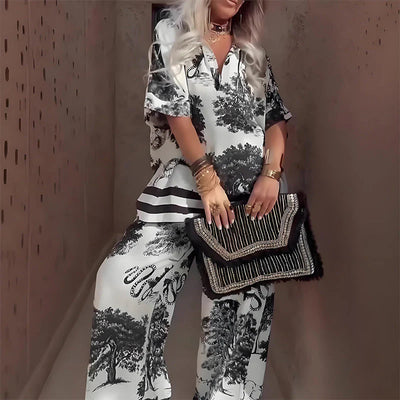 Casual boho-stijl 2-delige set voor dames