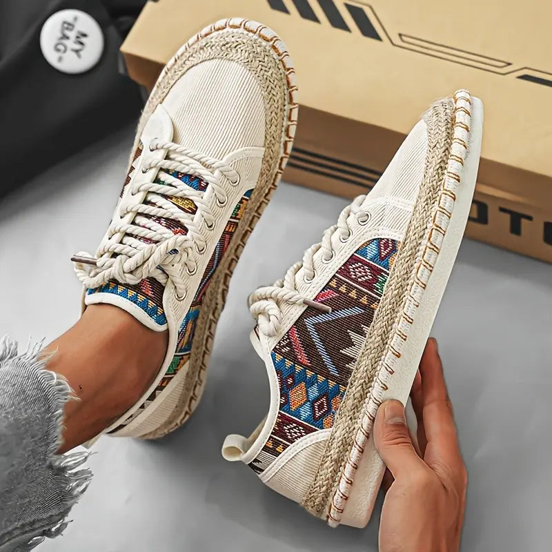 Casual boho-stijl zomersneakers voor heren