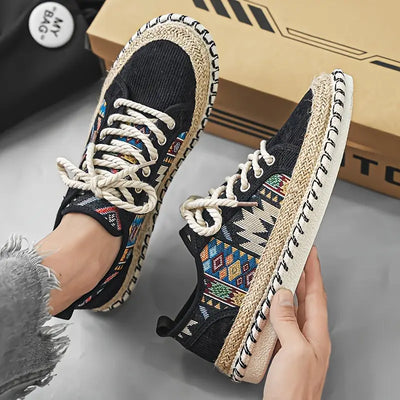 Casual boho-stijl zomersneakers voor heren