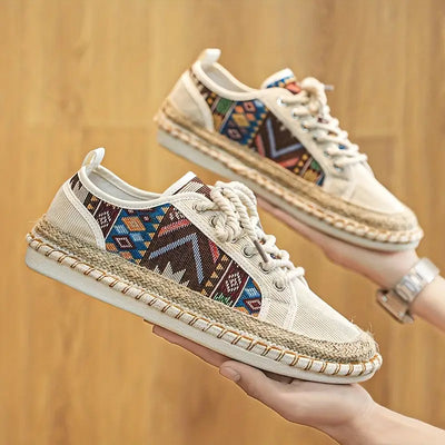 Casual boho-stijl zomersneakers voor heren