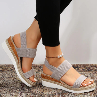 Casual elastische band zomersandalen voor dames