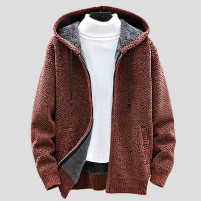 Casual gebreide lente hoodie voor heren