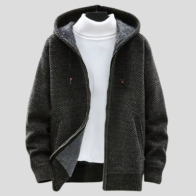 Casual gebreide lente hoodie voor heren