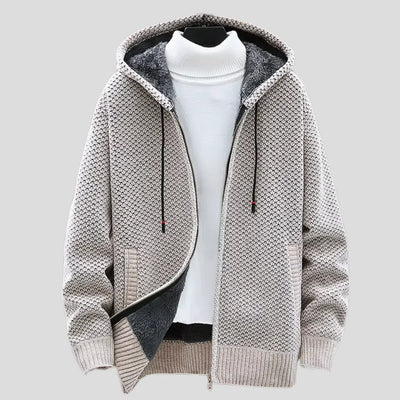 Casual gebreide lente hoodie voor heren