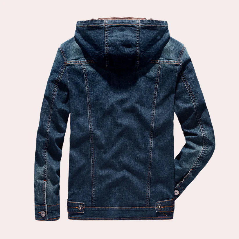 Casual heren denim lentejas met capuchon