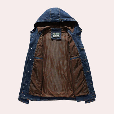 Casual heren denim lentejas met capuchon