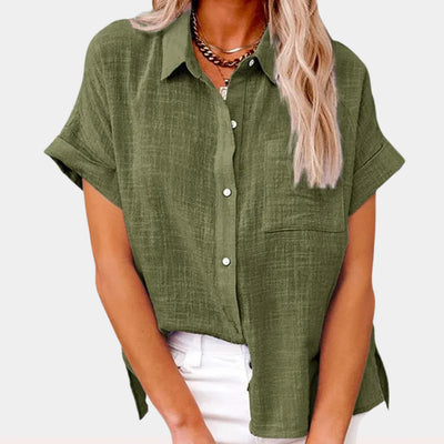 Casual iets losvallende zomerblouse voor dames