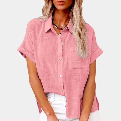 Casual iets losvallende zomerblouse voor dames