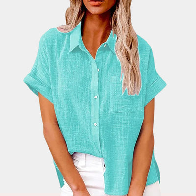 Casual iets losvallende zomerblouse voor dames