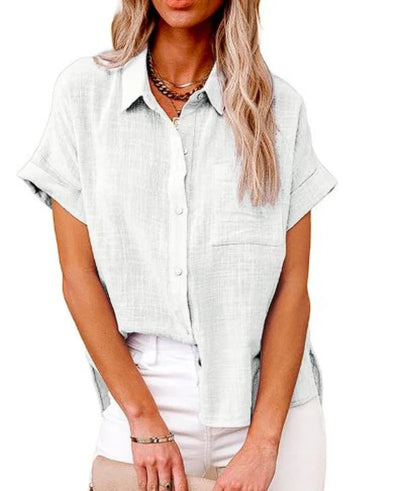 Casual iets losvallende zomerblouse voor dames