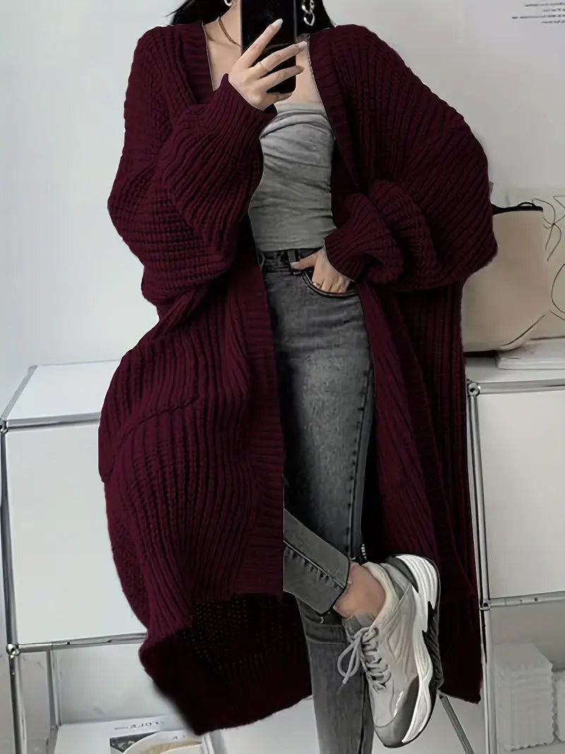 Casual lange herfstcardigan voor dames