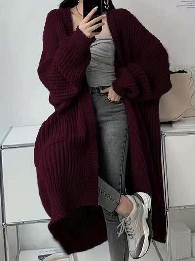 Casual lange herfstcardigan voor dames