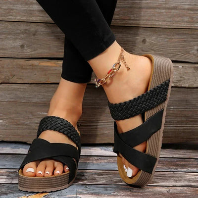 Casual open teen zomersandalen voor dames