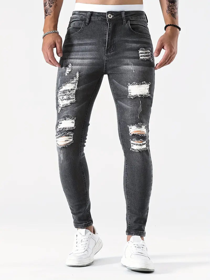 Casual ripped jeans voor heren
