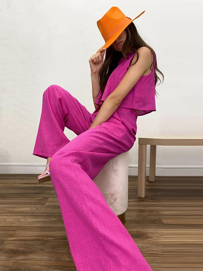 Casual tweedelige damescrop zomerset