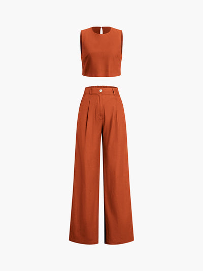 Casual tweedelige damescrop zomerset