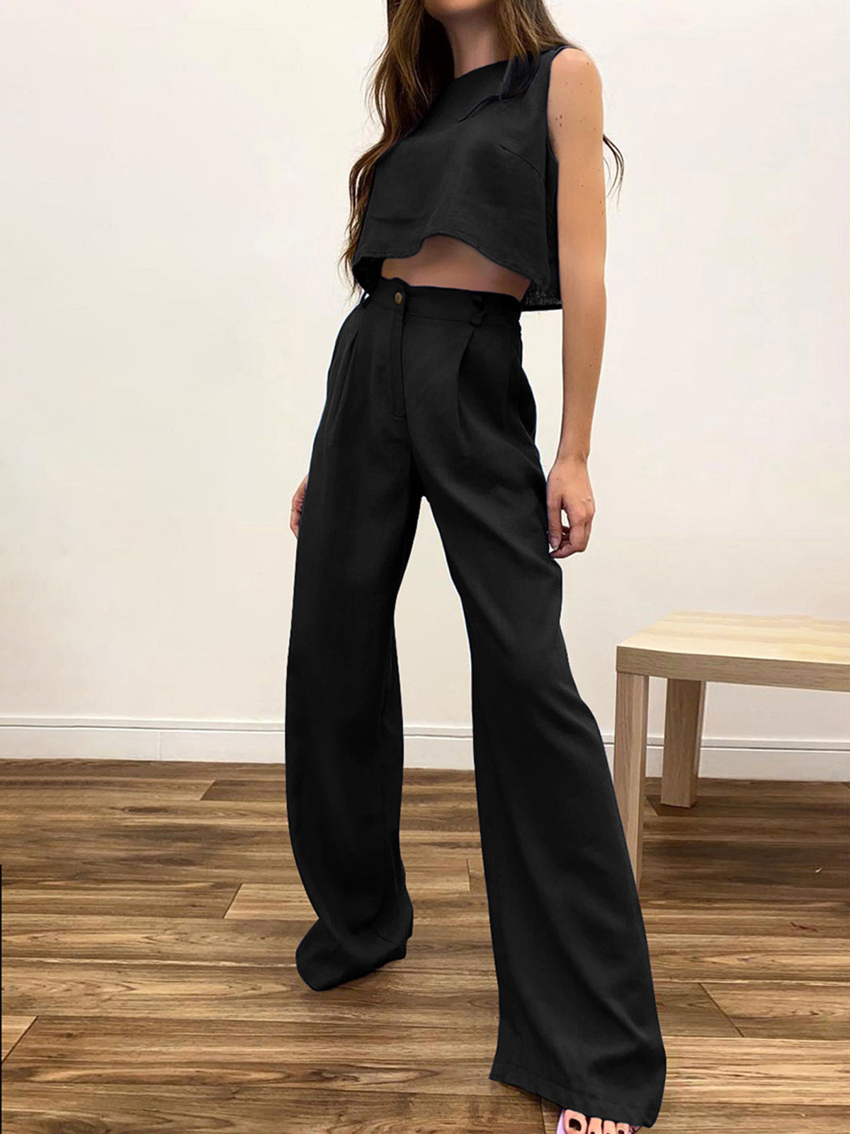 Casual tweedelige damescrop zomerset