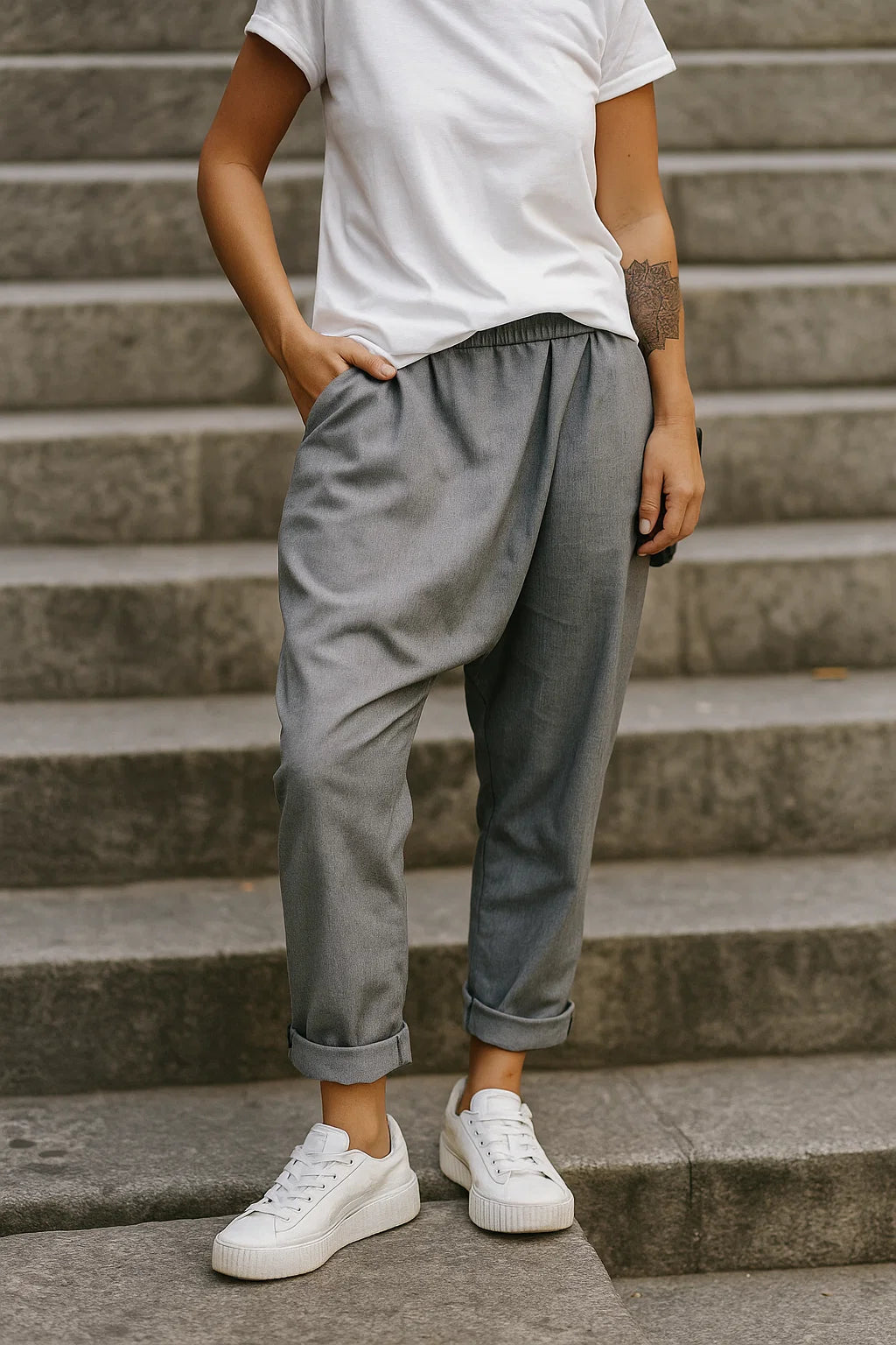 Casual wijde broek voor dames