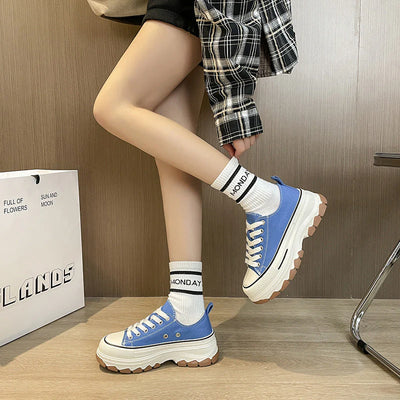 Casual zomerschoenen voor dames met dikke zolen