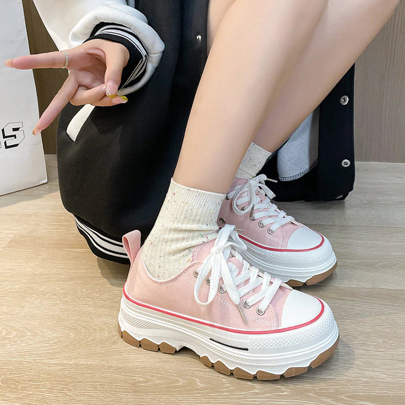 Casual zomerschoenen voor dames met dikke zolen