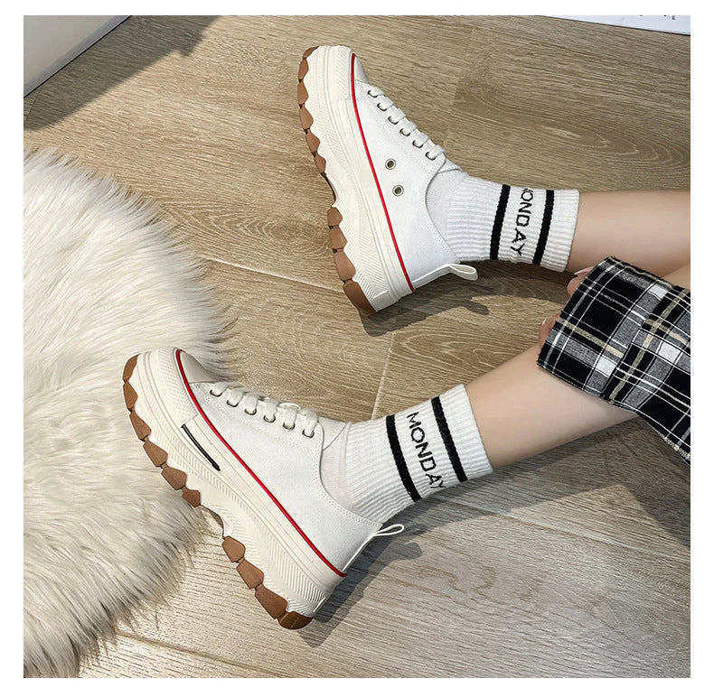 Casual zomerschoenen voor dames met dikke zolen