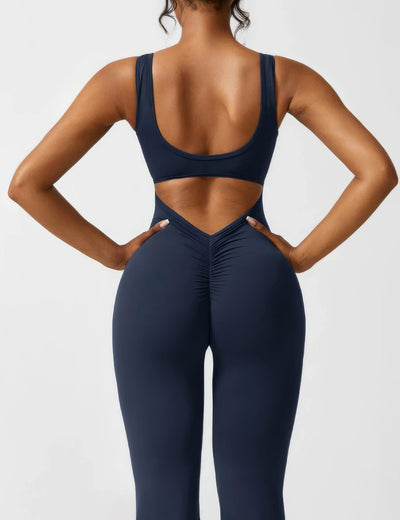 Dames Jumpsuit met Uitlopende Pijpen