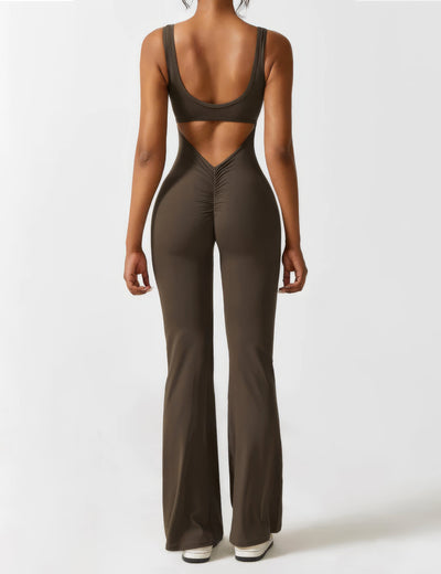 Dames Jumpsuit met Uitlopende Pijpen