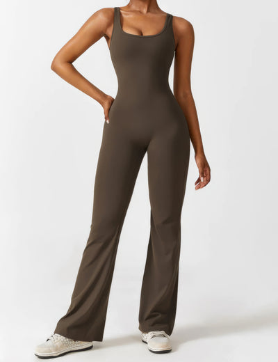 Dames Jumpsuit met Uitlopende Pijpen