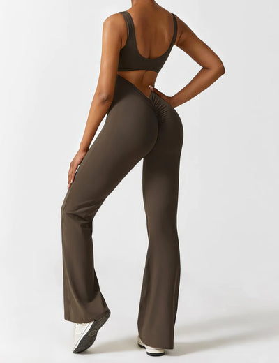 Dames Jumpsuit met Uitlopende Pijpen