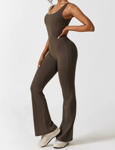 Dames Jumpsuit met Uitlopende Pijpen