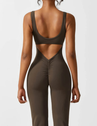 Dames Jumpsuit met Uitlopende Pijpen