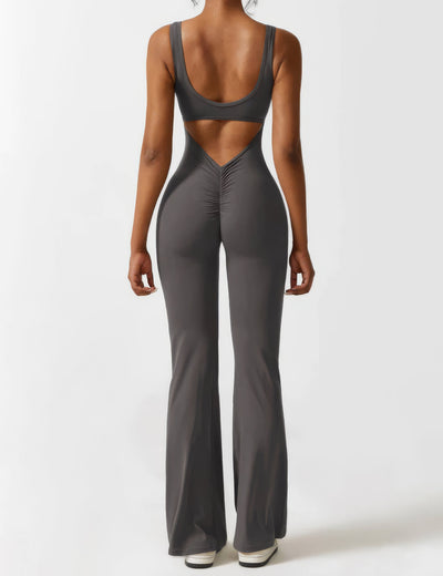 Dames Jumpsuit met Uitlopende Pijpen