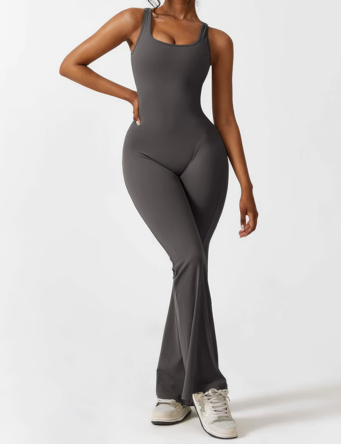 Dames Jumpsuit met Uitlopende Pijpen