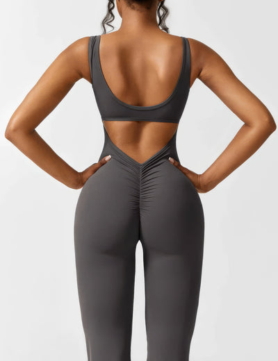 Dames Jumpsuit met Uitlopende Pijpen