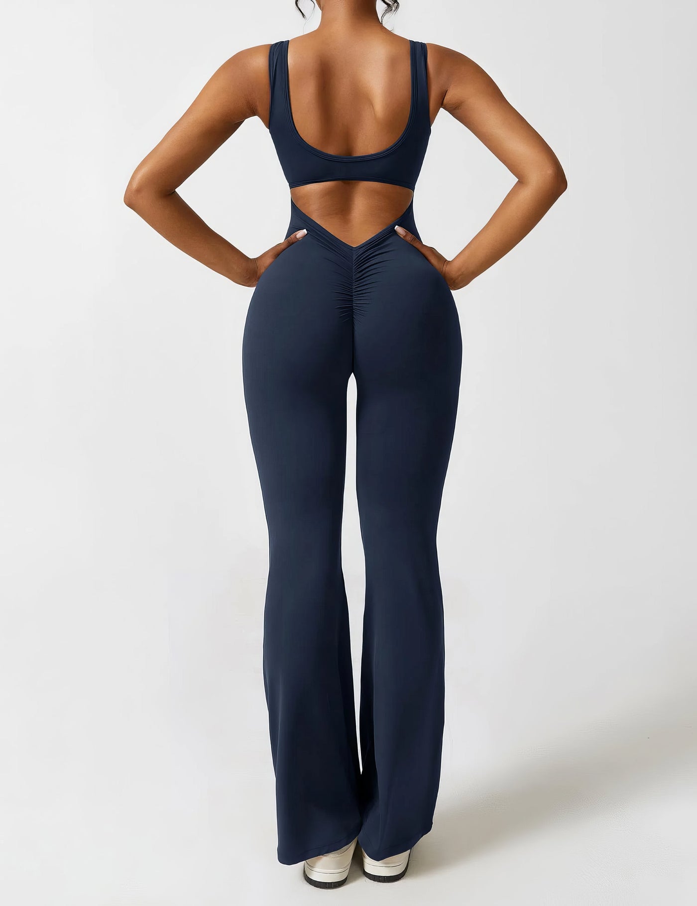 Dames Jumpsuit met Uitlopende Pijpen