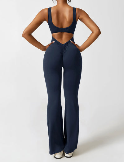 Dames Jumpsuit met Uitlopende Pijpen
