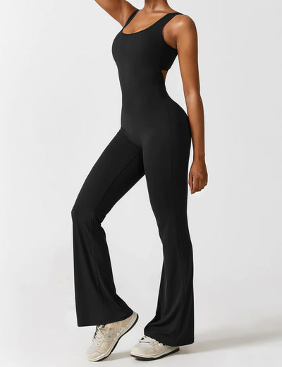 Dames Jumpsuit met Uitlopende Pijpen