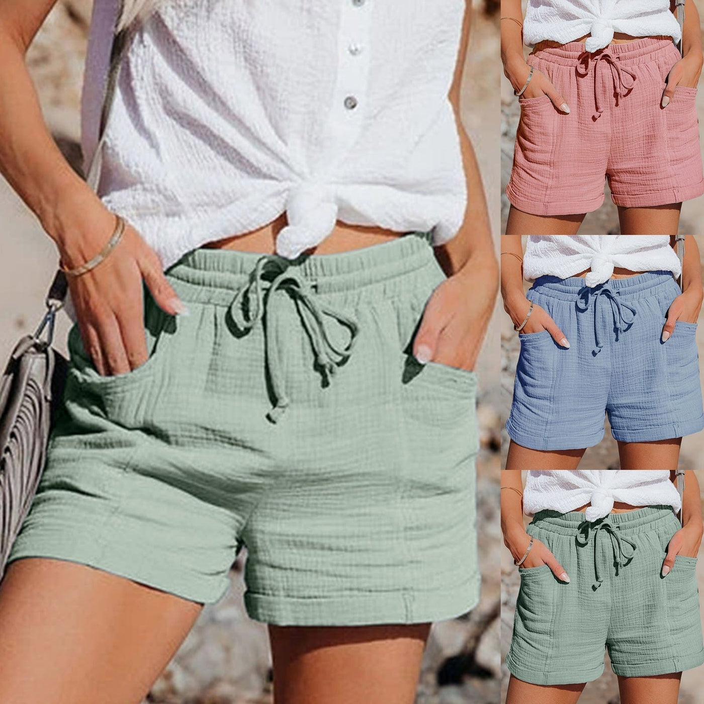 Dames Korte Broek met Trekkoord