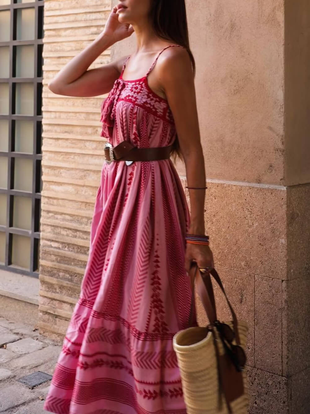 Dames Maxi-jurk met Patronen