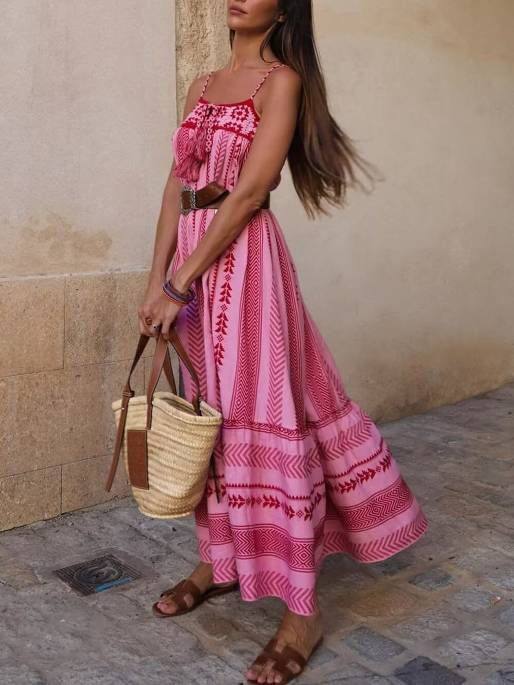 Dames Maxi-jurk met Patronen