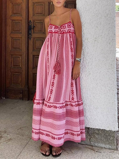 Dames Maxi-jurk met Patronen