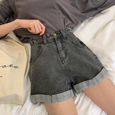 Dames Retro Stijl Zomer Denim Shorts