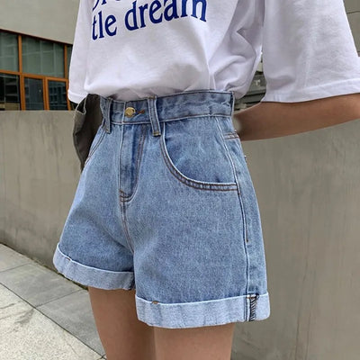 Dames Retro Stijl Zomer Denim Shorts