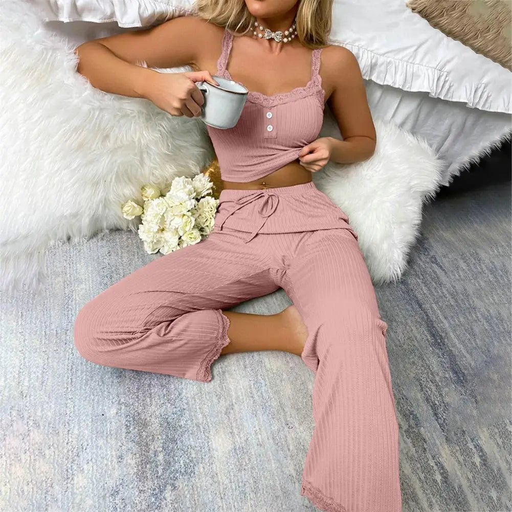 Dames Sexy Co-ord Zomerset Tanktop en Broek