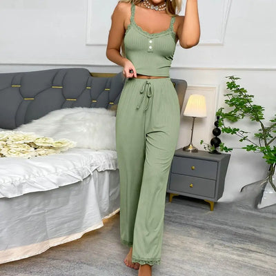 Dames Sexy Co-ord Zomerset Tanktop en Broek