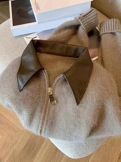 Damesjas in vintage stijl met reverskraag voor de herfst