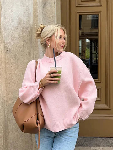 Van Leeuwen | Ella - Zachte Oversized Trui met Ronde Hals
