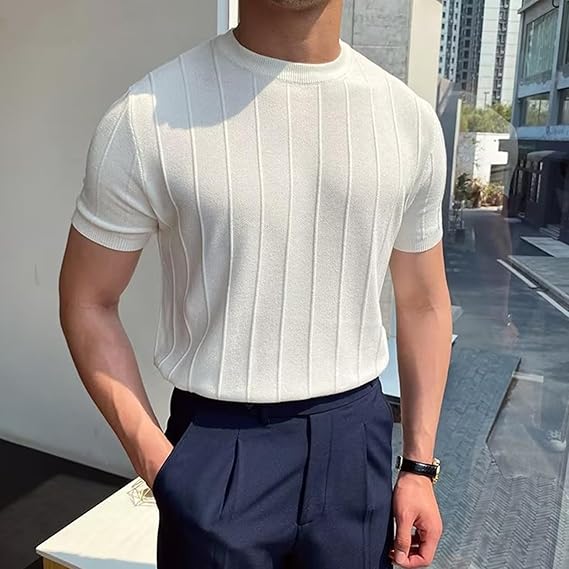 Heren Casual Oud Geld Stijl Zomershirt