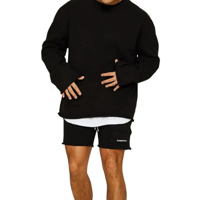 Heren Minimalistische Loosed Fit Zomerset Sweater en Korte Broek