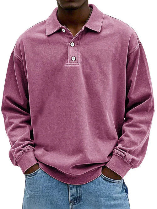 Heren Smart-Casual Shirt met Lange Mouwen